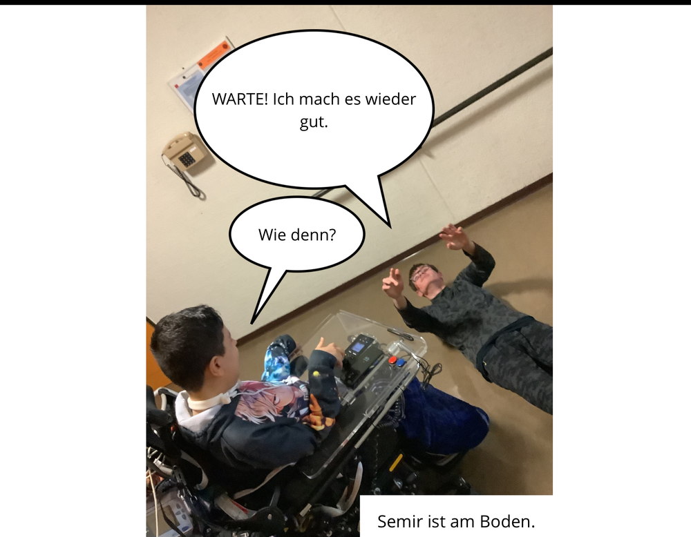 Dieb liegt am Boden